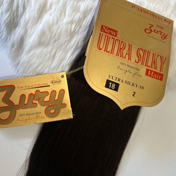 Ultra Silky #2 Dark Brown 100% Human hair Extensions in Straight hair 18in - Picture 3 of 5